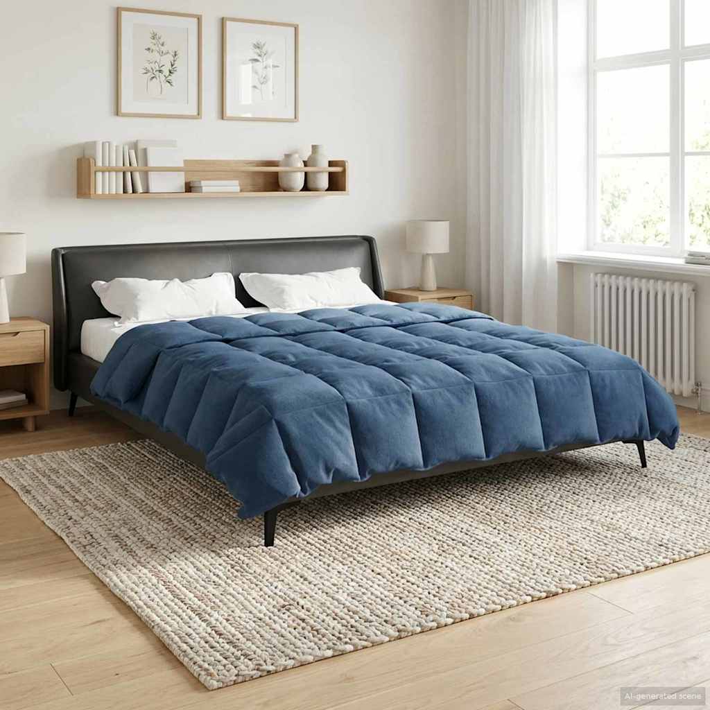 Ganzjahresbettdecke Anthrazit 135 x 200 cm Mikrofaser
