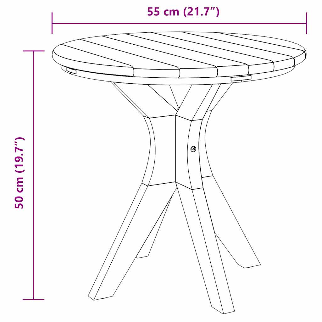 Beistelltisch Braun 40 x 40 x 41 cm Massivholz Teak