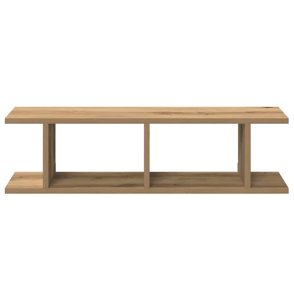 Wandregale 2 Stk. Weiß 75x18x20 cm Holzwerkstoff