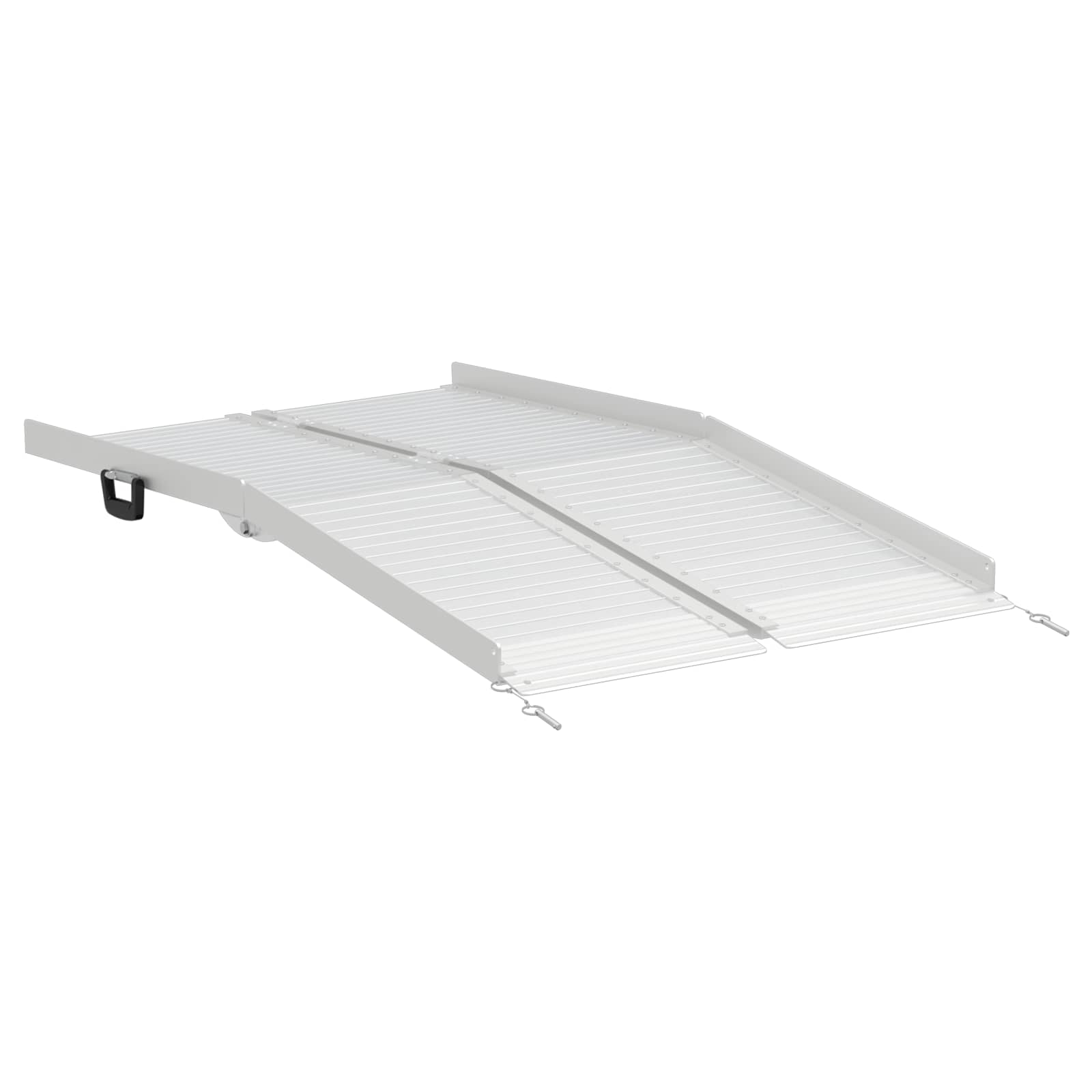 Rampe für Rollstühle 270 kg Silber 62 x 73 x 5 cm Aluminium