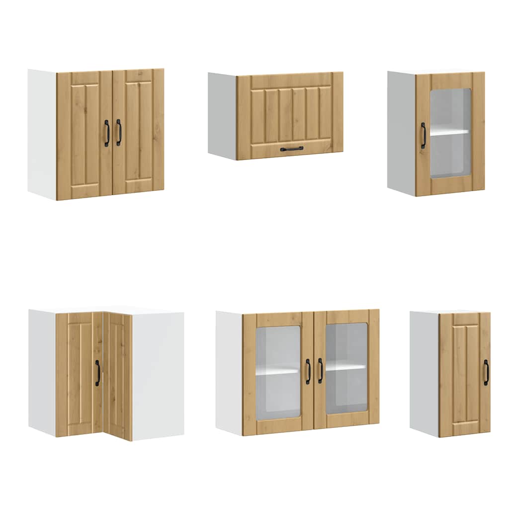 11-tlg. Küchenschrank-Set Lucca Weiß Holzwerkstoff