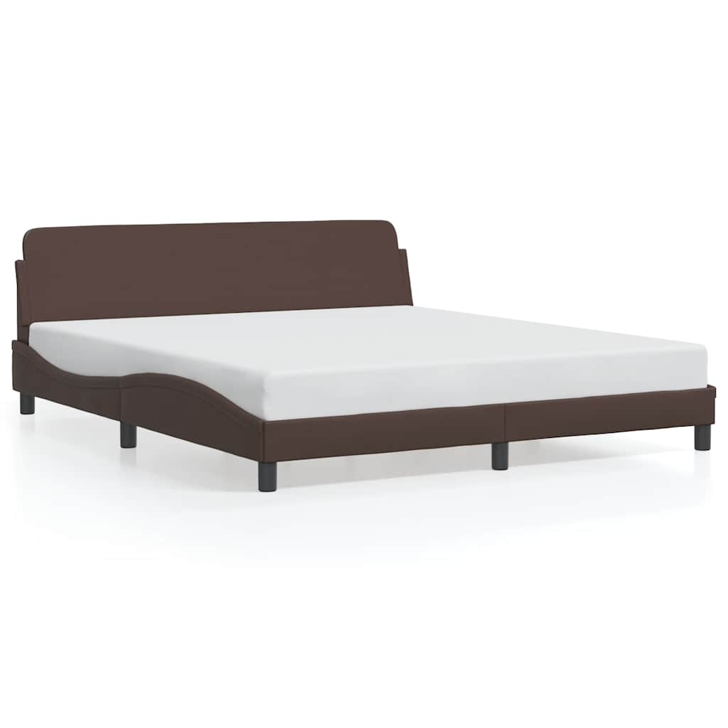 Bettgestell "Dover" Schwarz 80x200 cm Kunstleder