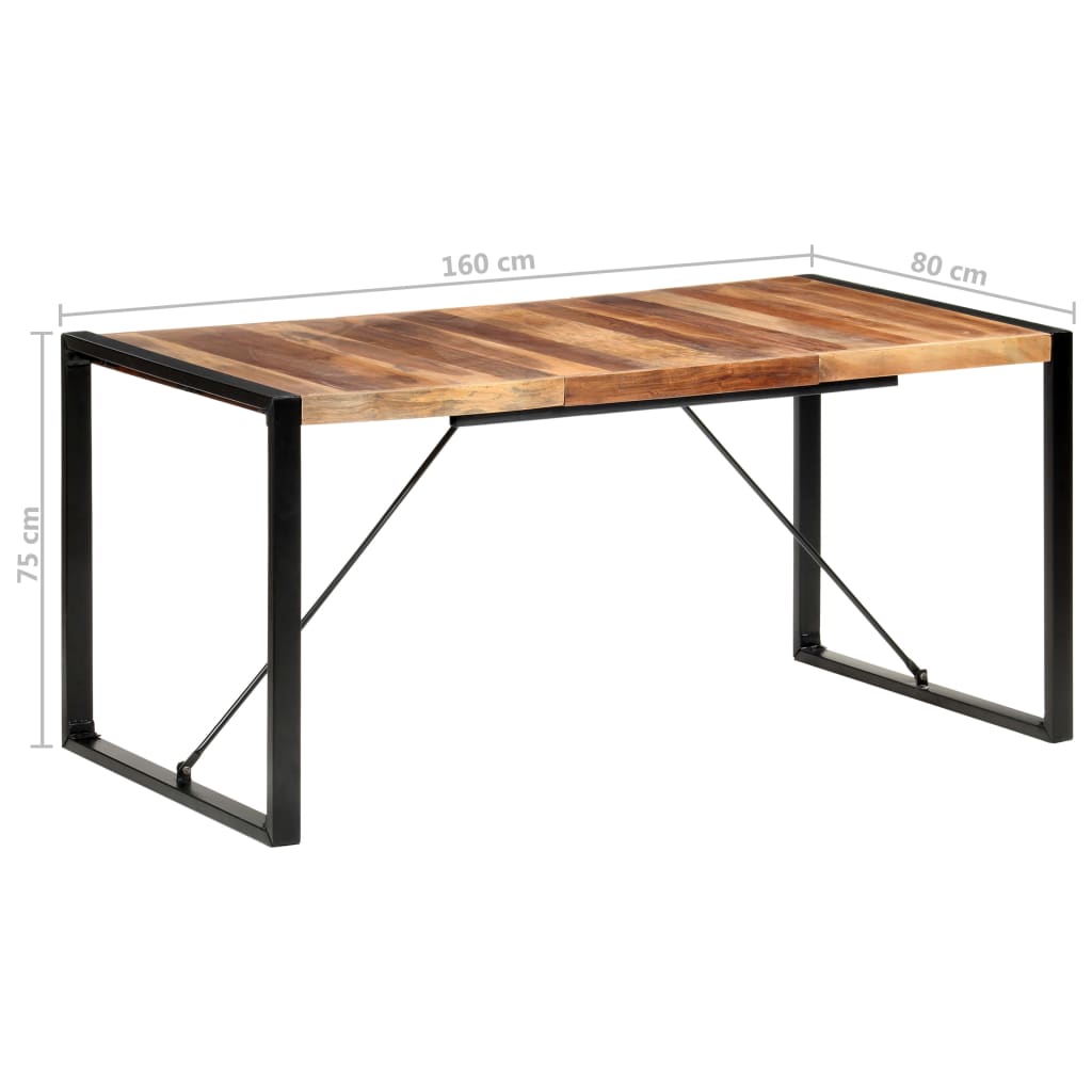 Esstisch 120x60x75 cm Massivholz