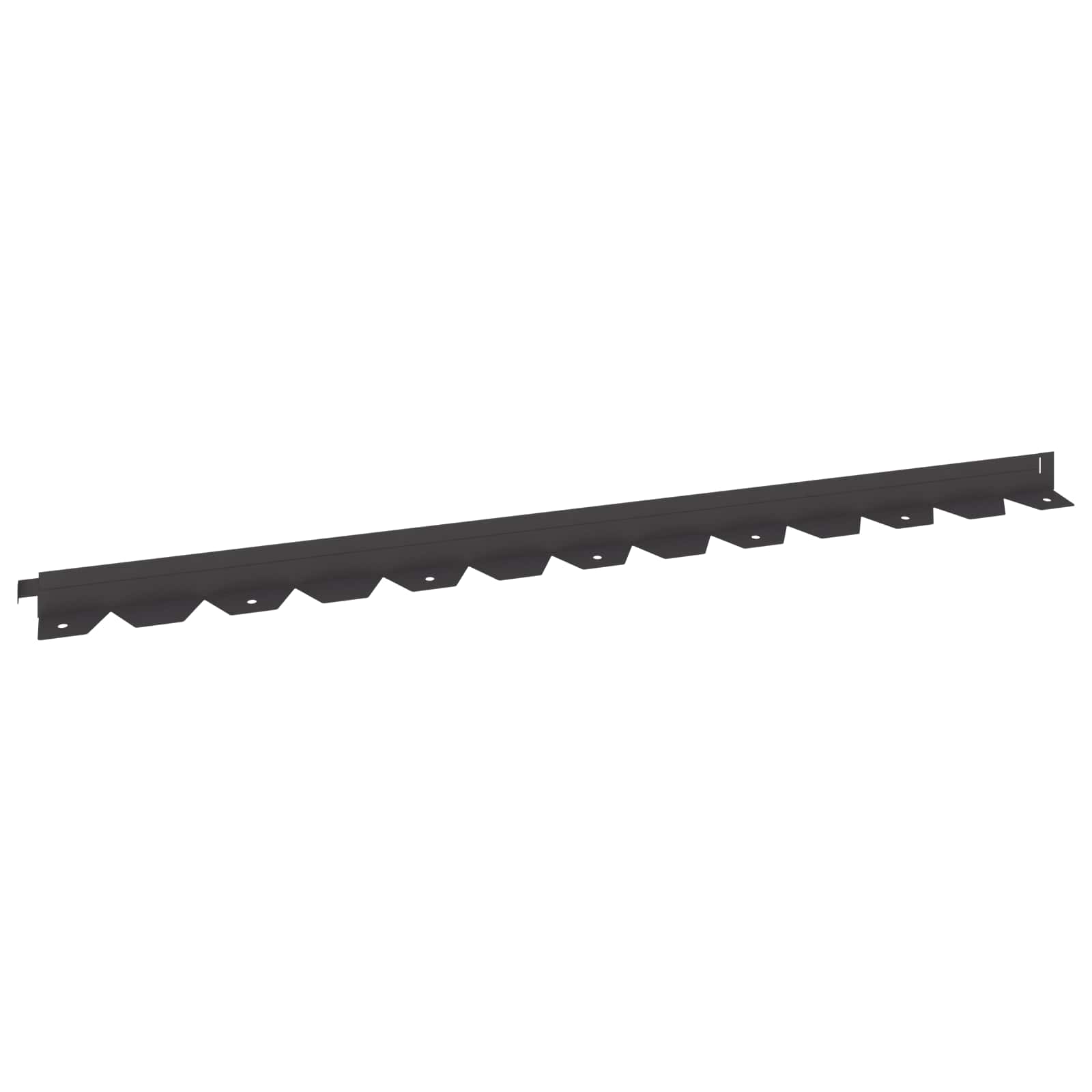 Raseneinfassung 10 pcs 102 x 4 x 4 cm Stahl Schwarz