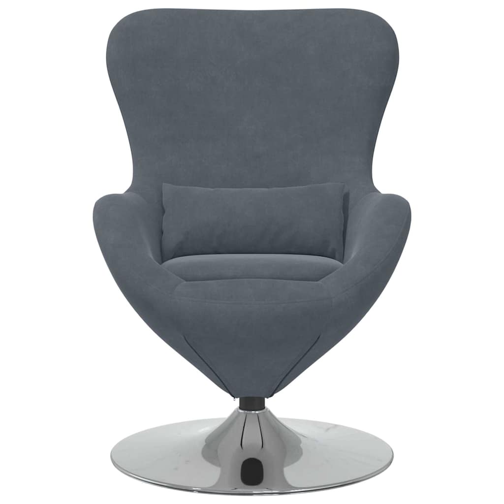 Eiersessel Blau Samt