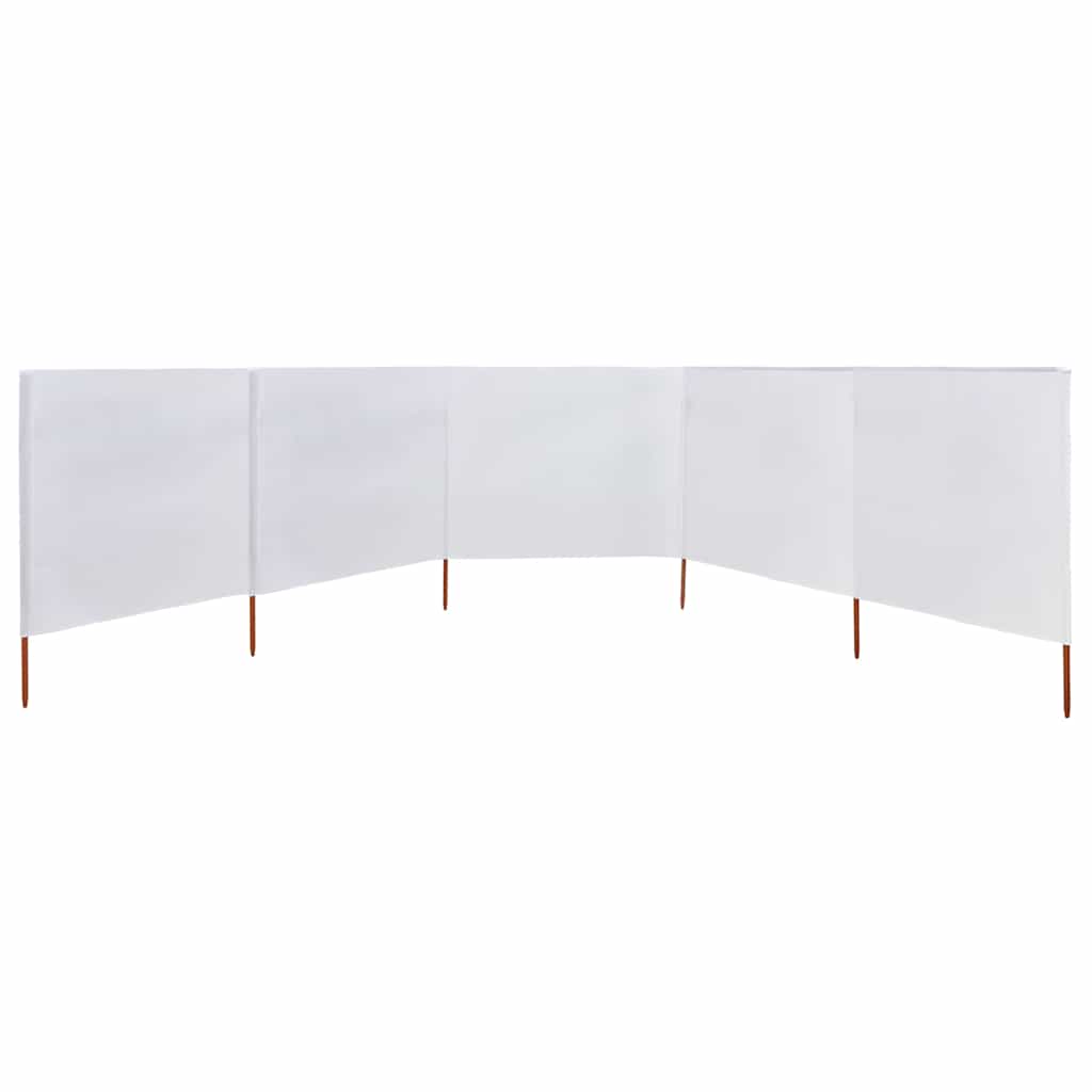 3-teiliges Windschutzgewebe 400 x 120 cm Weiß