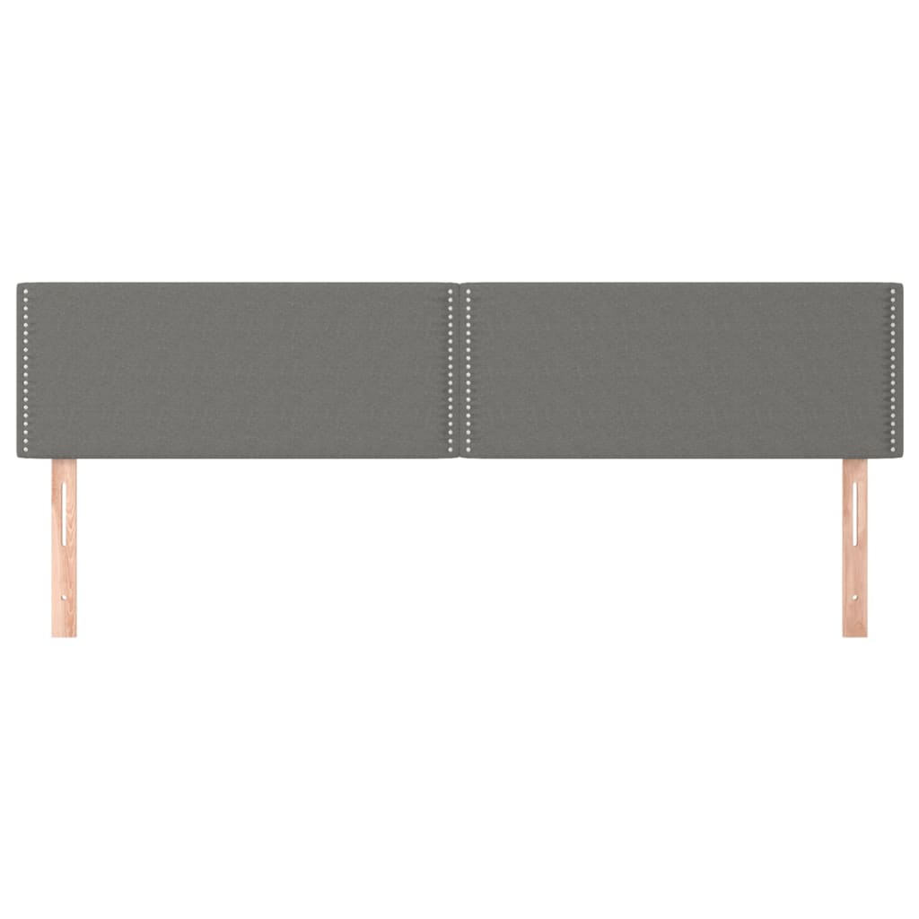 Kopfteil Dunkelgrau 80 x 5 x 118/128 cm Stoff