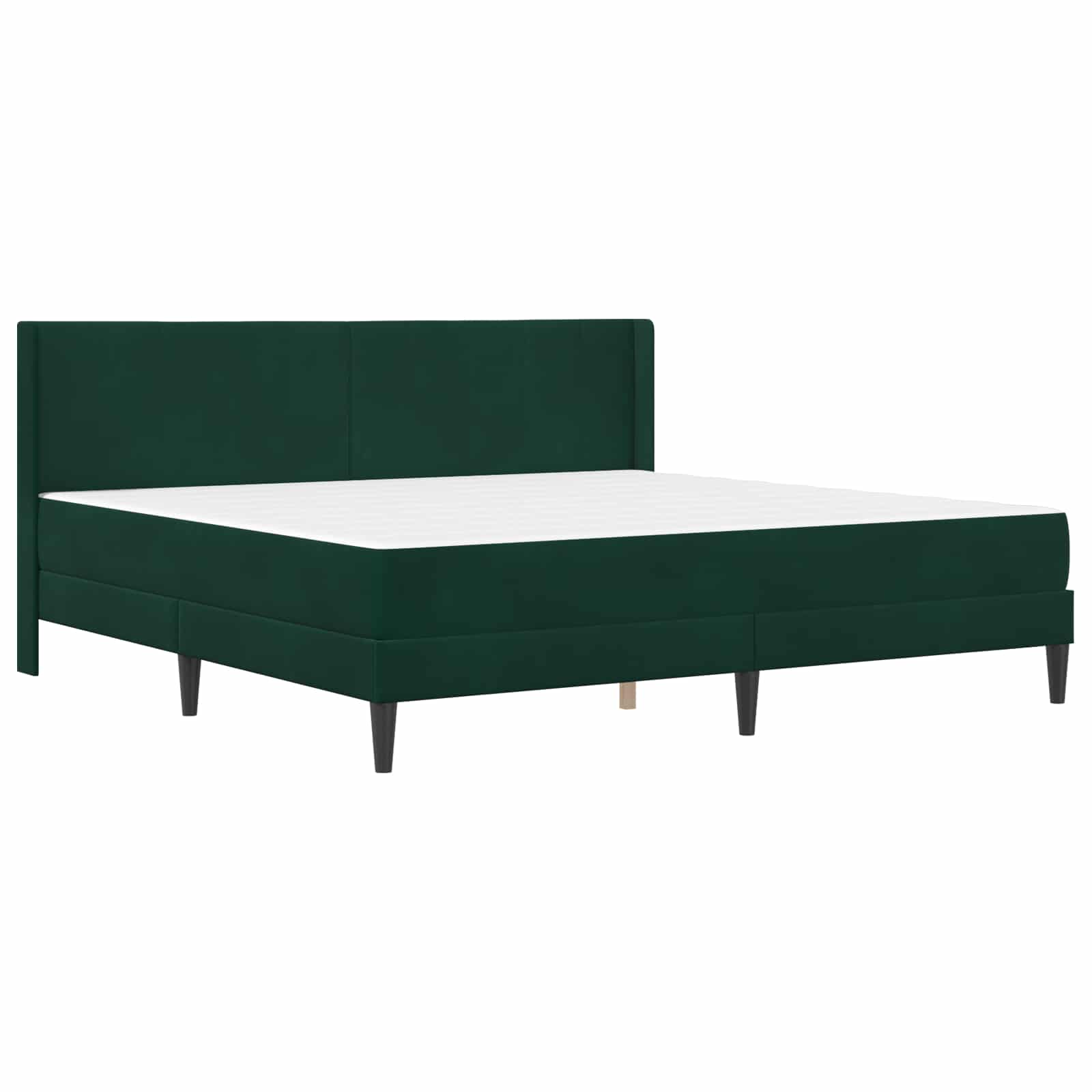 Bettgestell mit Matratze mit Kopfteil Hellgrau 80 x 200 cm Samt