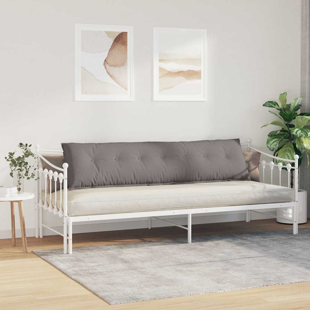 Rückenkissen Hellgrau 50 x 19 x 45 cm Stoff