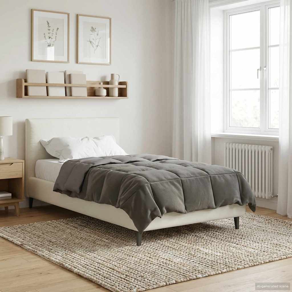 Sommerdecke Gesteppt Anthrazit 135 x 200 cm Mikrofaser