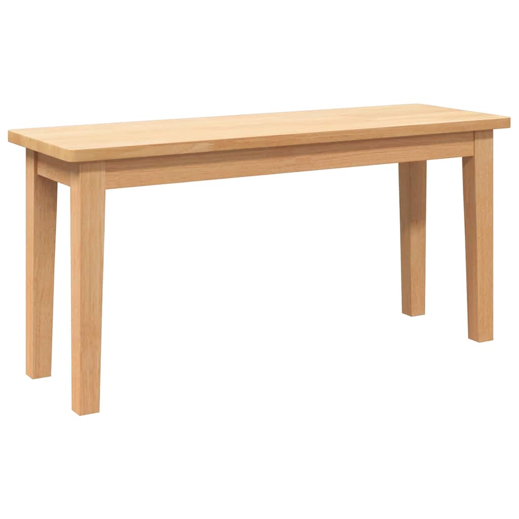 Bank 90 cm Braun Massivholz Gummibaum