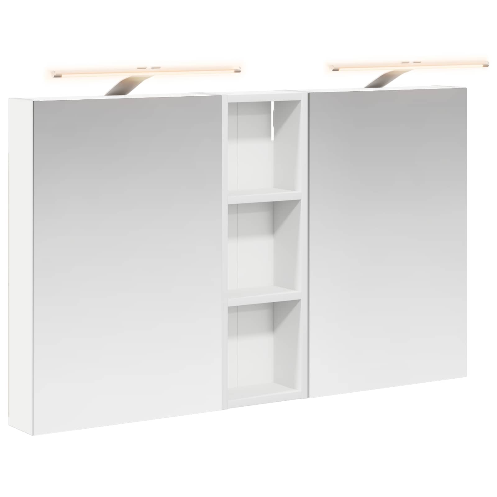 Badezimmerschrank-Set 3 pcs 80 x 10,5 x 50 cm Holzwerkstoff