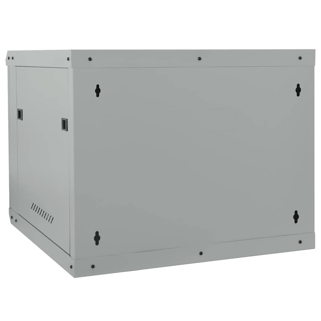 Netzwerkschrank mit Speicher Grau 60 x 45 x 28 cm Stahl