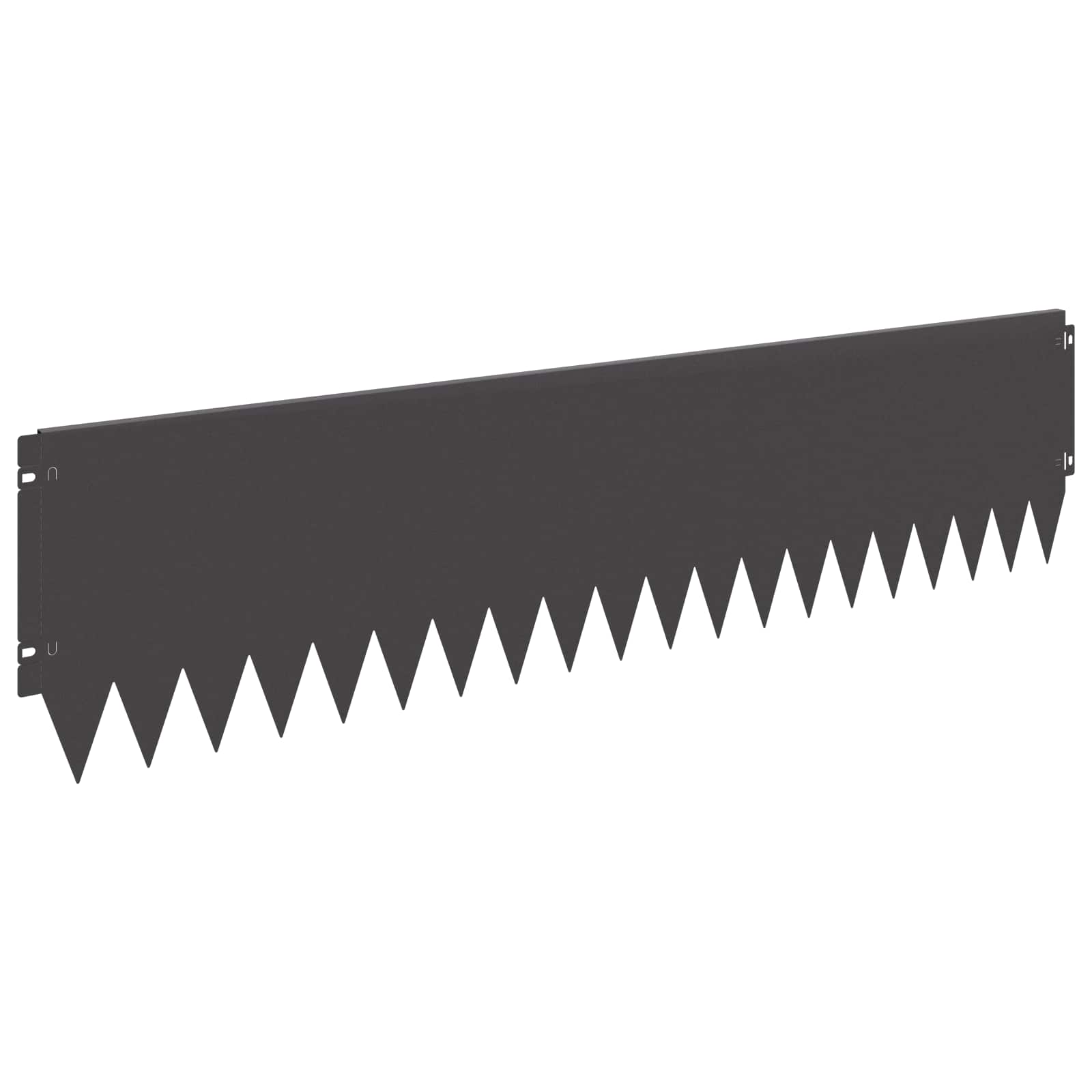 Raseneinfassung 10 pcs 103 x 10 cm Stahl Schwarz