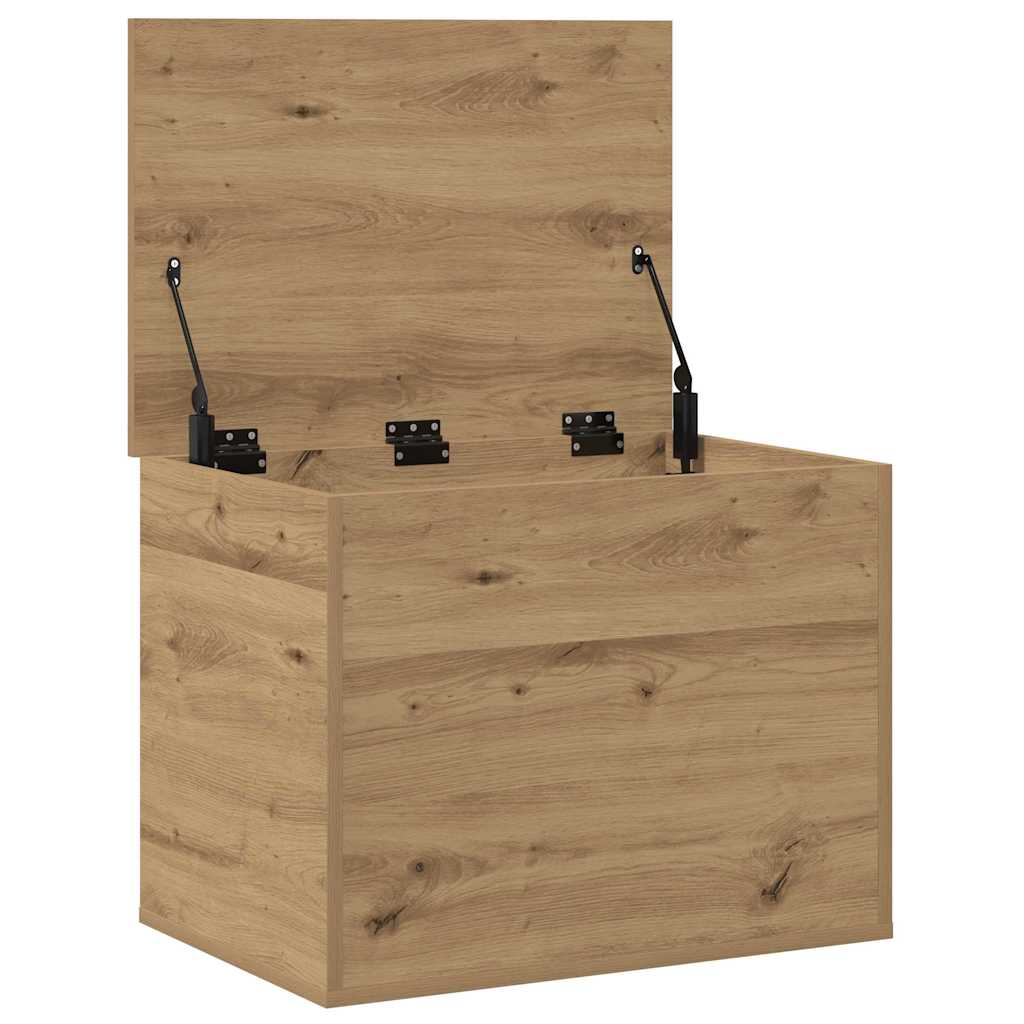 Aufbewahrungstruhe Weiß 84x42x46 cm Holzwerkstoff