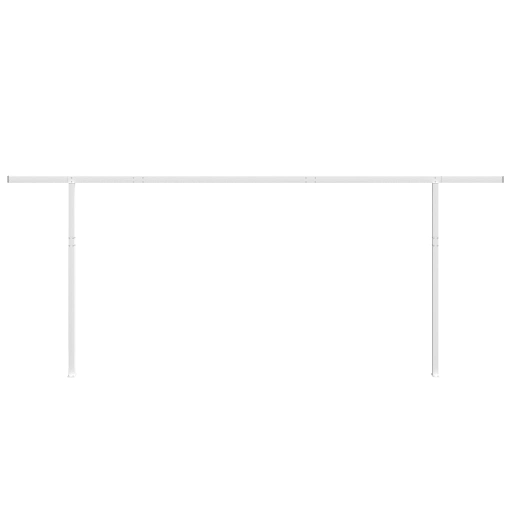 Stützen für Markisen Weiß 300x245 cm Eisen