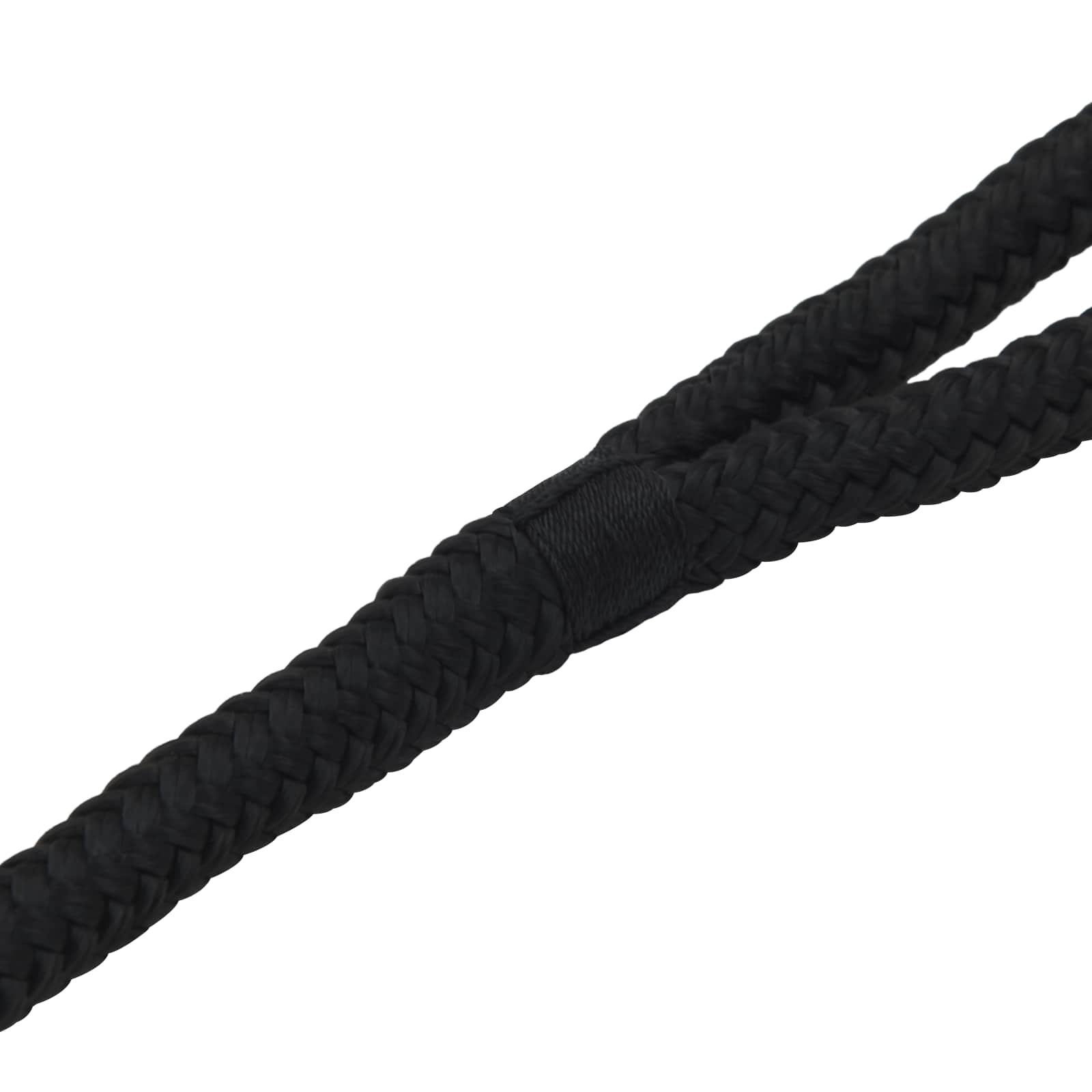 Bootsseil 6 m 1 Weiß und Schwarz Polyester