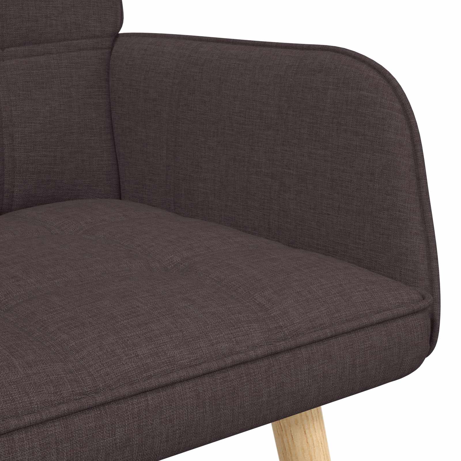 2-Sitzer Sofa Hellgrau 115 x 61 x 87 cm Stoff