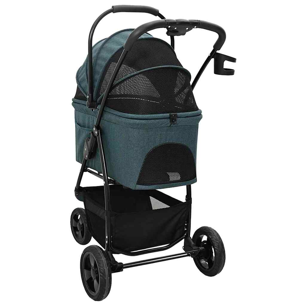 Faltbarer Haustierwagen Rosa 81 x 47 x 99 cm Polyester