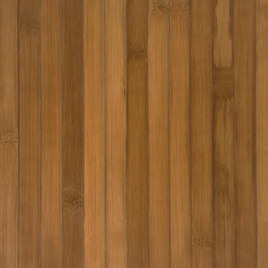 Teppich Rund Schwarz 60 cm Bambus