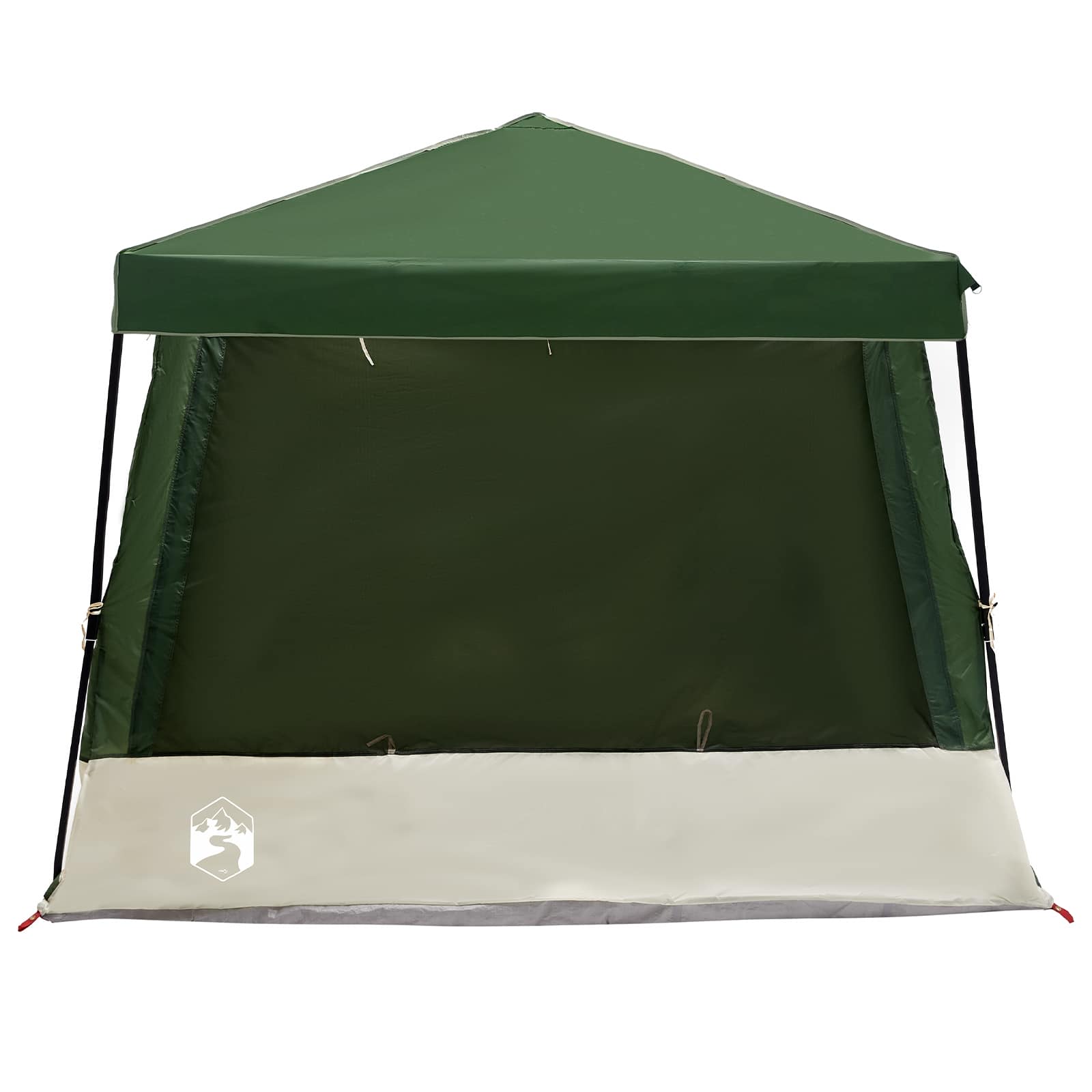Camping-Zelt-Set mit Dach 2 pcs Blau Taffeta und Stoff
