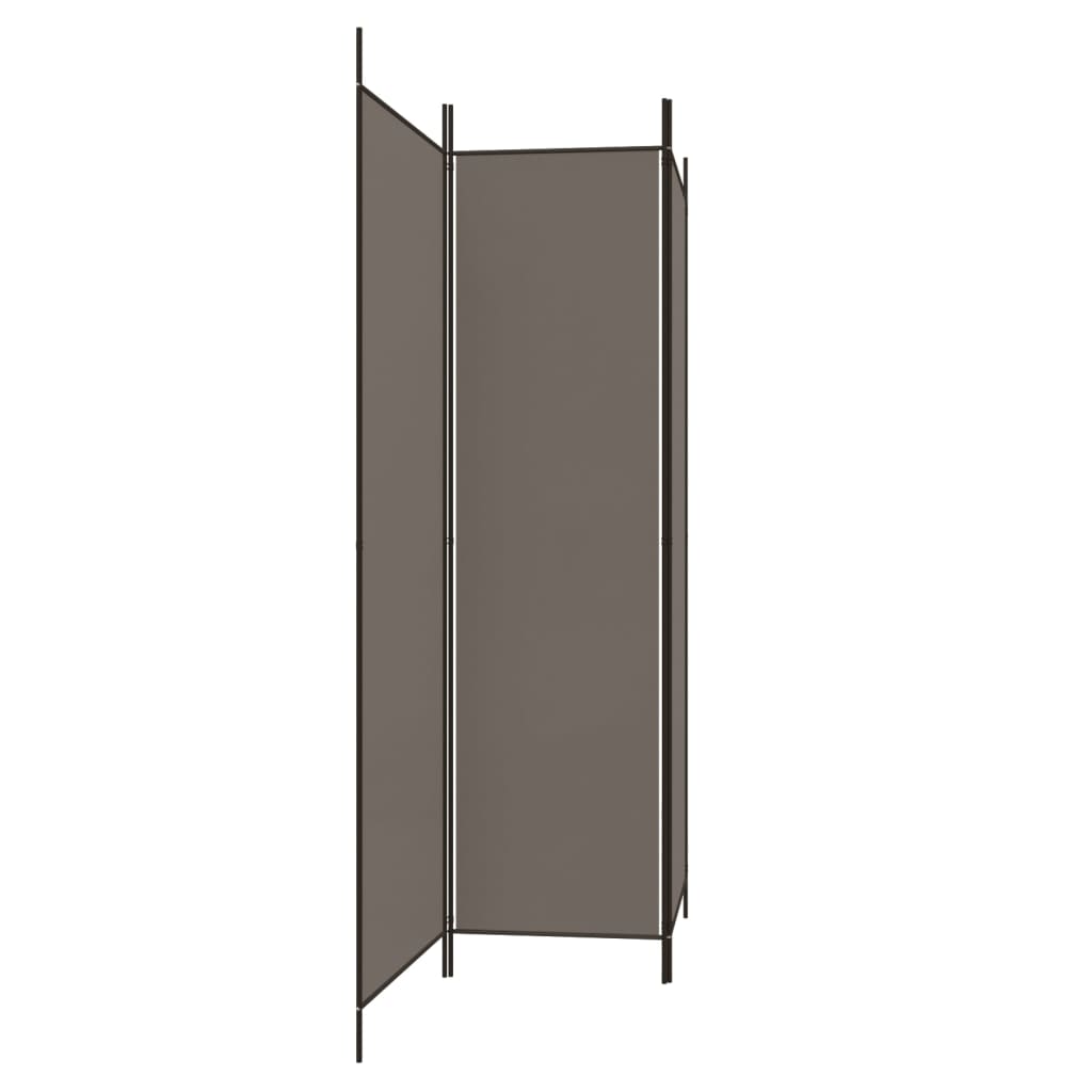 3-tlg. Paravent Schwarz 150x200 cm Stoff