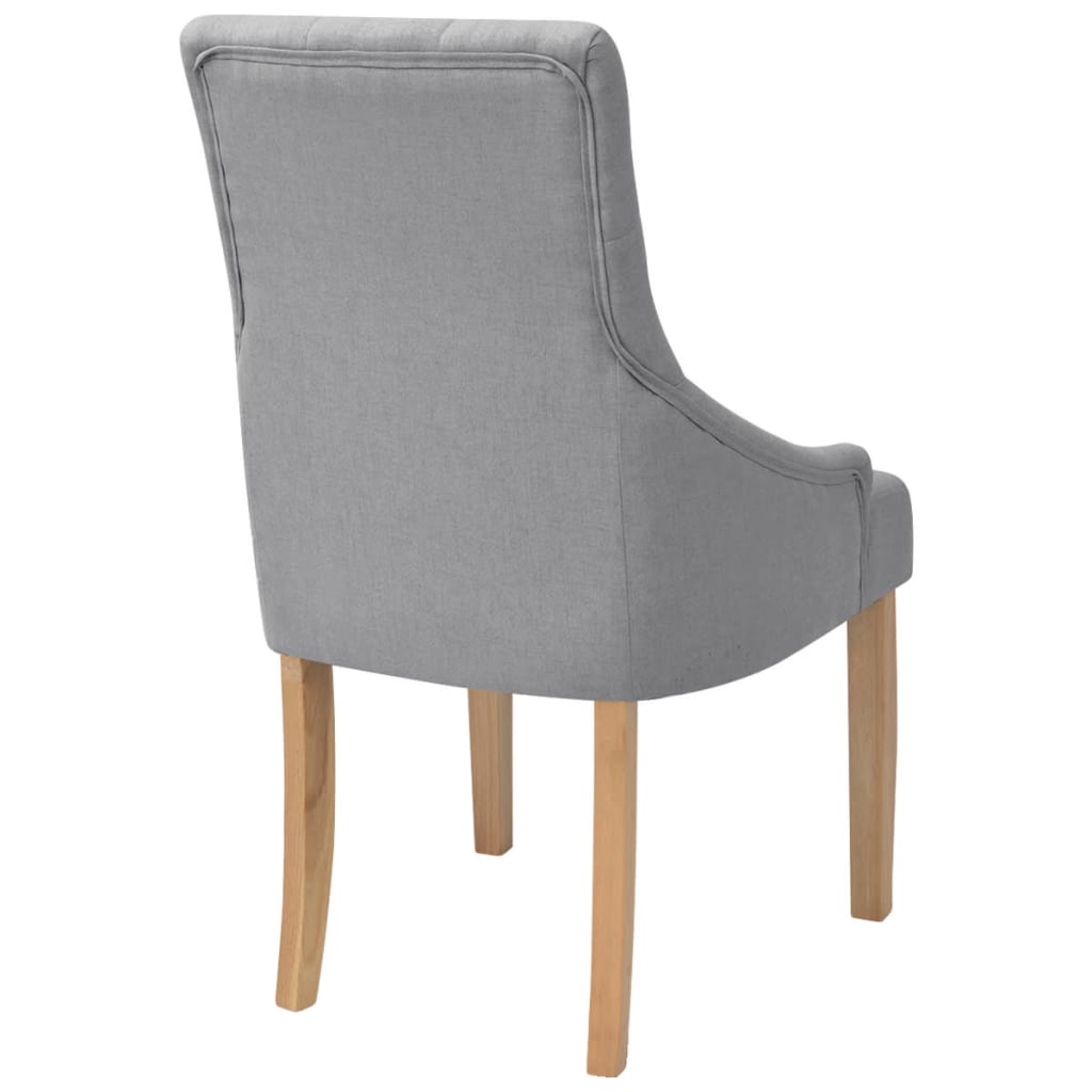 Esszimmerstühle 2 Stk. Creme Stoff