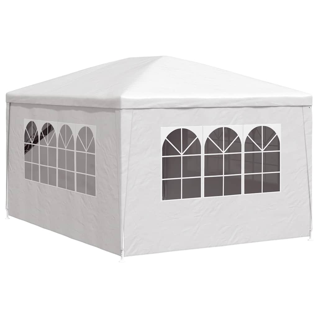 Party-Zelt 400 x 300 x 255 cm Rot PE und Stahl