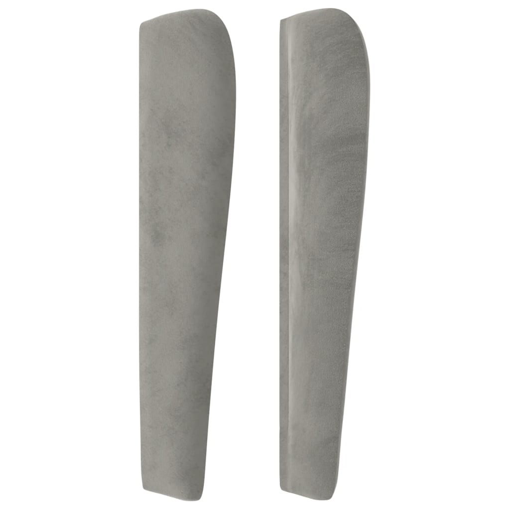 Kopfteil mit Ohren Dunkelblau 93x23x78/88 cm Samt