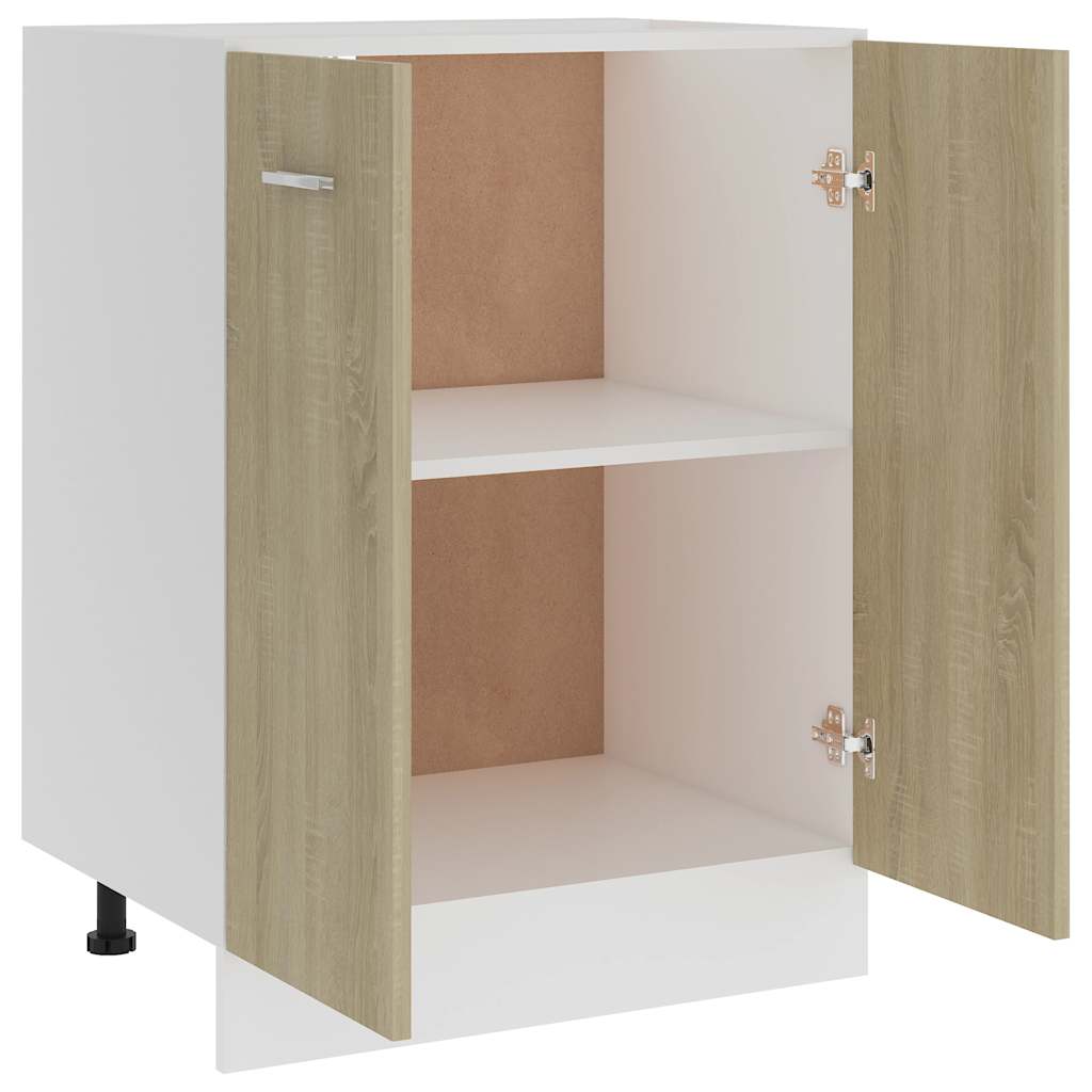 Unterschrank Lyon Weiß 60x46x81,5 cm Holzwerkstoff