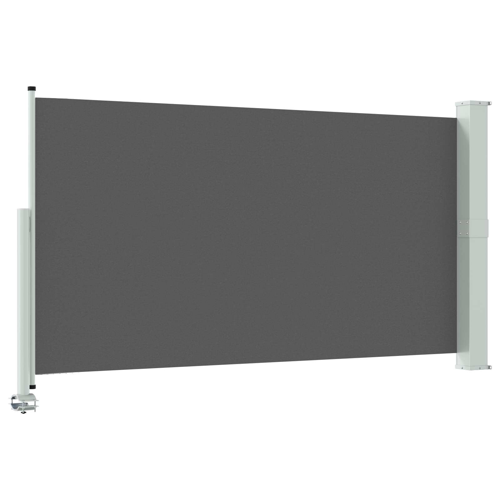 Seitenmarkise 60 x 300 cm 100% Polyester Eisen Stahl