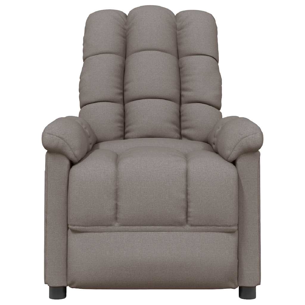 Massagesessel Hellgrau Stoff