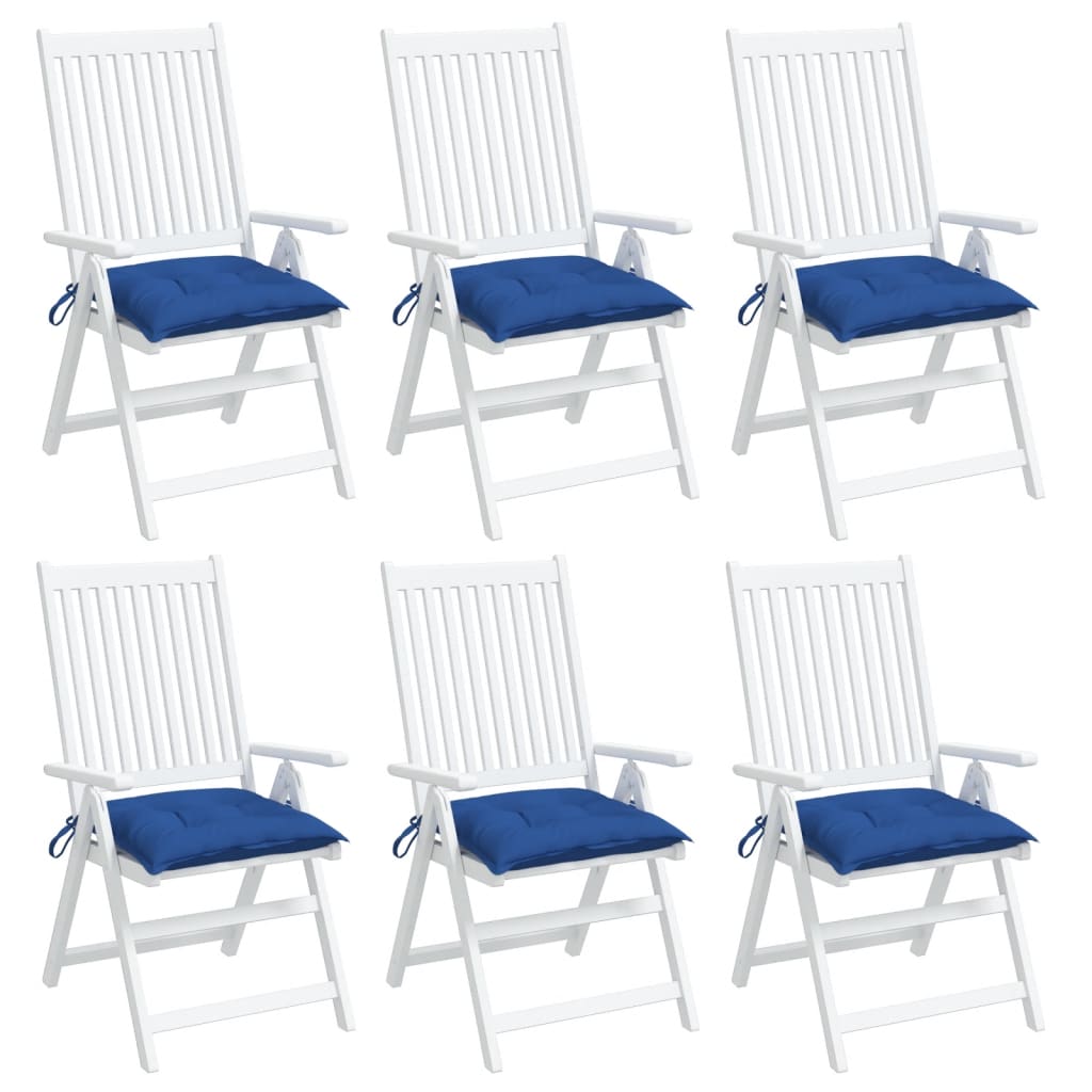 Stuhlkissen 4 Stk. Hellblau 40x40x7 cm Oxford-Gewebe