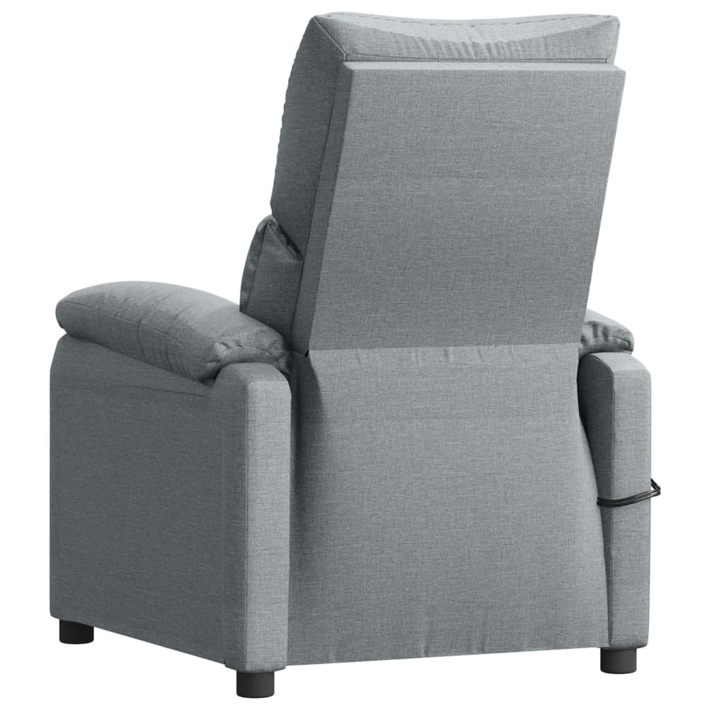 Massagesessel Elektrisch Schwarz Stoff