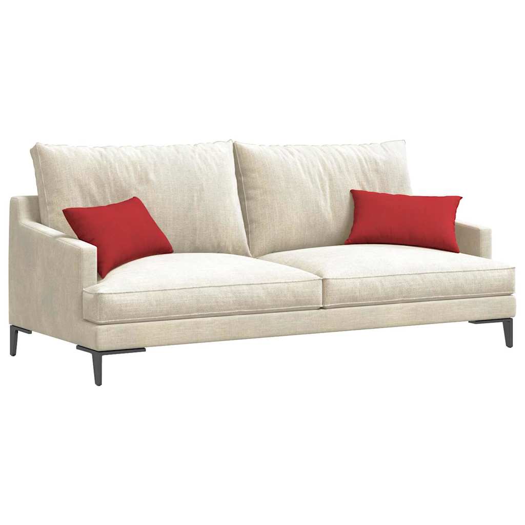 Sofakissen 2 pcs Hellgrau 50 x 30 cm Stoff