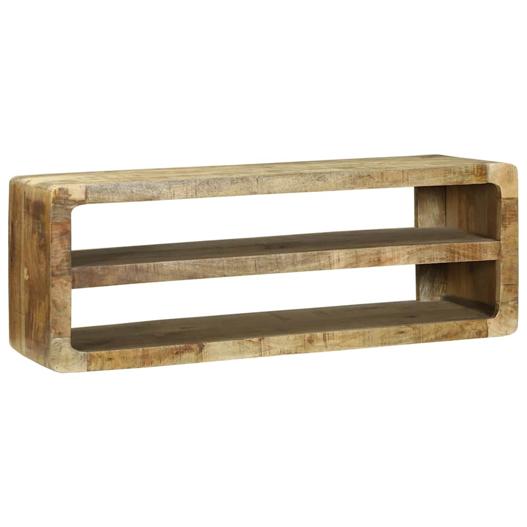 TV-Schränk mit Regal Braun 60 x 32 x 36 cm Massivholz Mango