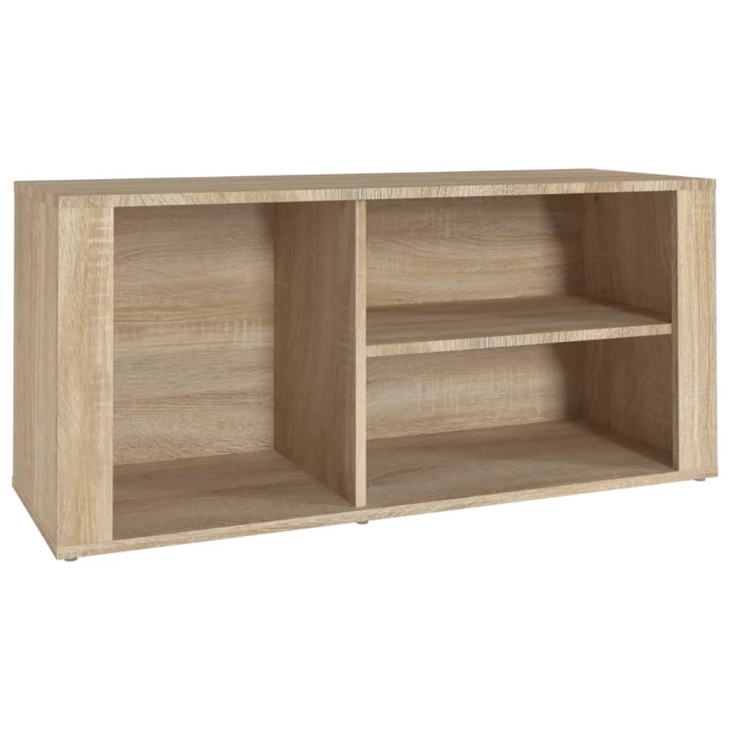 Schuhregal Weiß 100x35x45 cm Holzwerkstoff