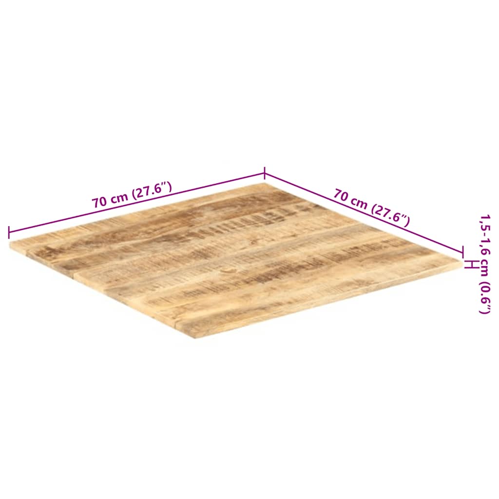 Tischplatte Massivholz Akazie 15-16 mm 60x80 cm