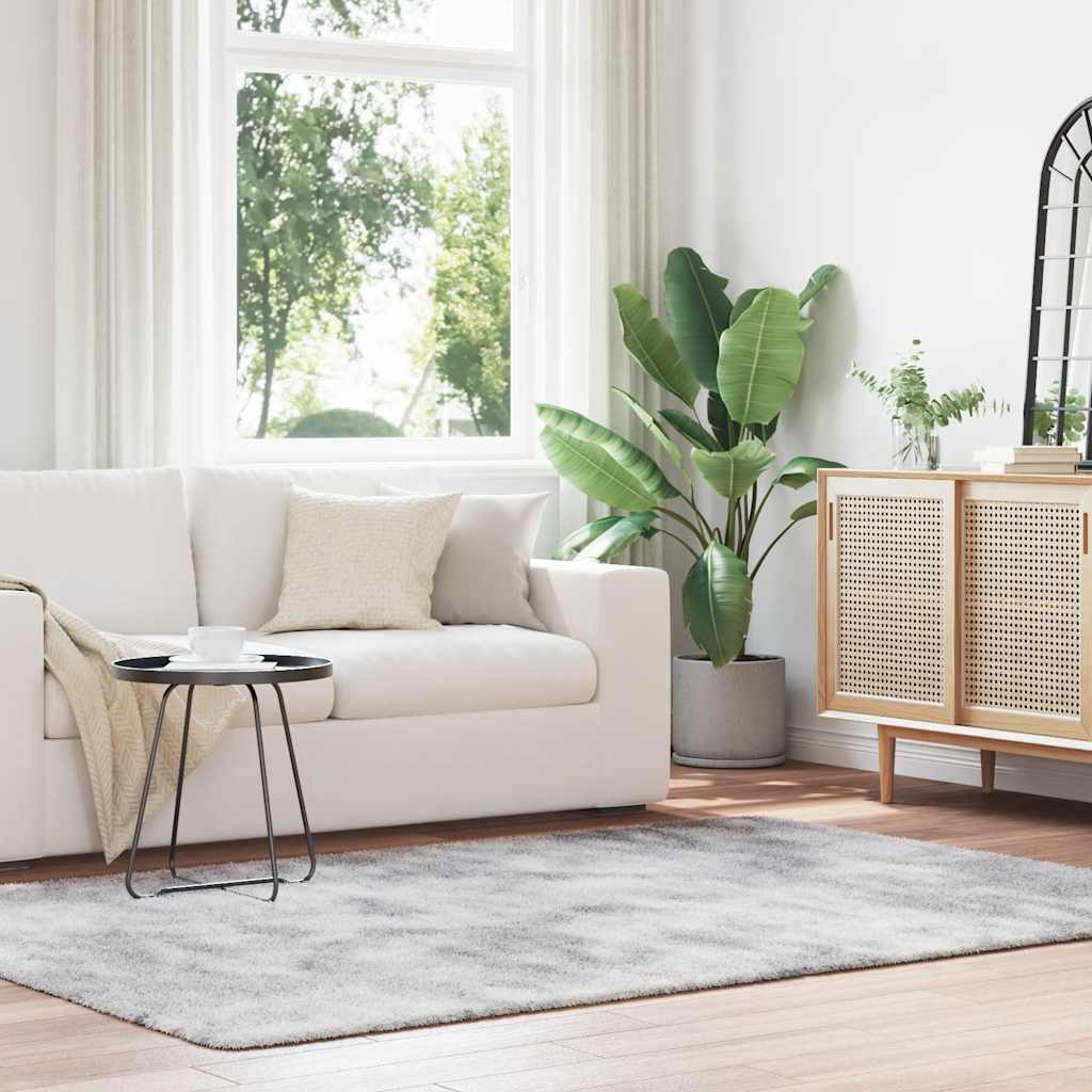 Teppich Shaggy Hochflor NAVARRA Beige 60x100 cm Polyester