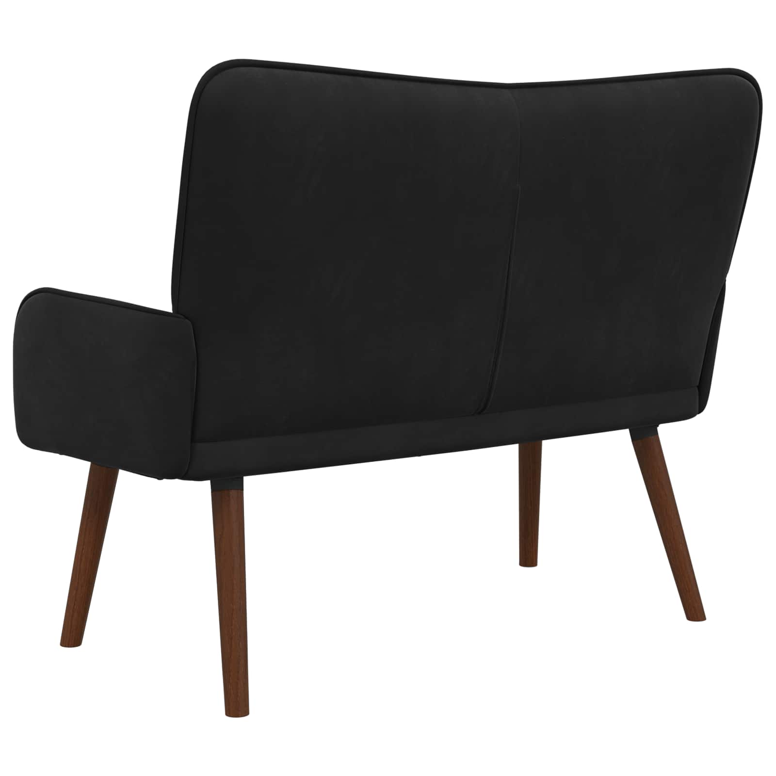 2-Sitzer Sofa Hellgrau 115 x 61 x 87 cm Samt (V)