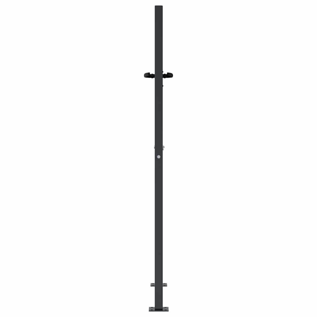 Gartentor Anthrazit 100x75 cm Stahl Gras-Design