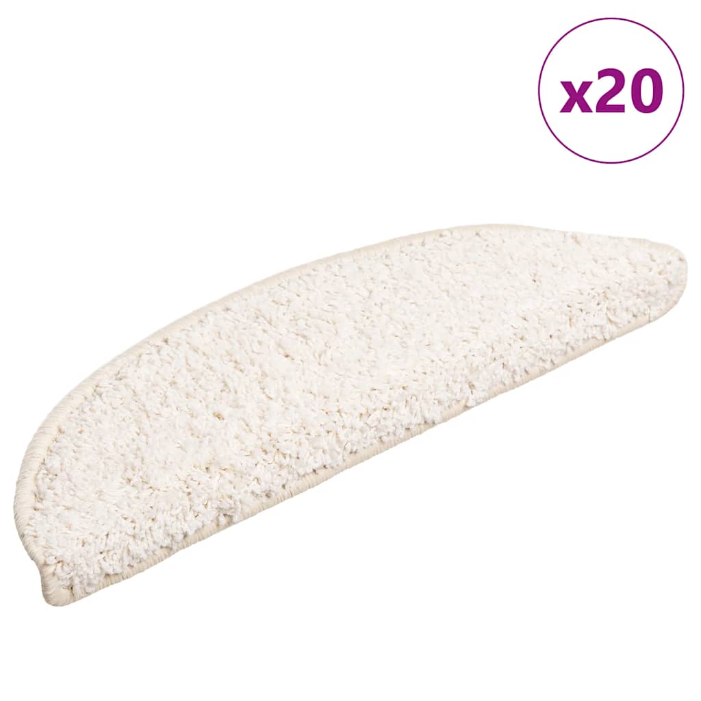 Stufenmatten 15 Stk. 56x17x3 cm Grau Halbrund