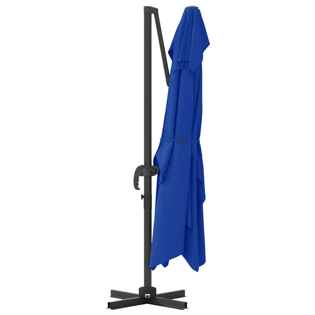 Sonnenschirm Sand 351 x 250 x 260 cm Polyester und Aluminium
