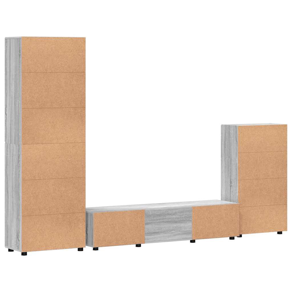 Highboard mit Regal FLORIN Weiß 60 x 35 x 182 cm Holzwerkstoff