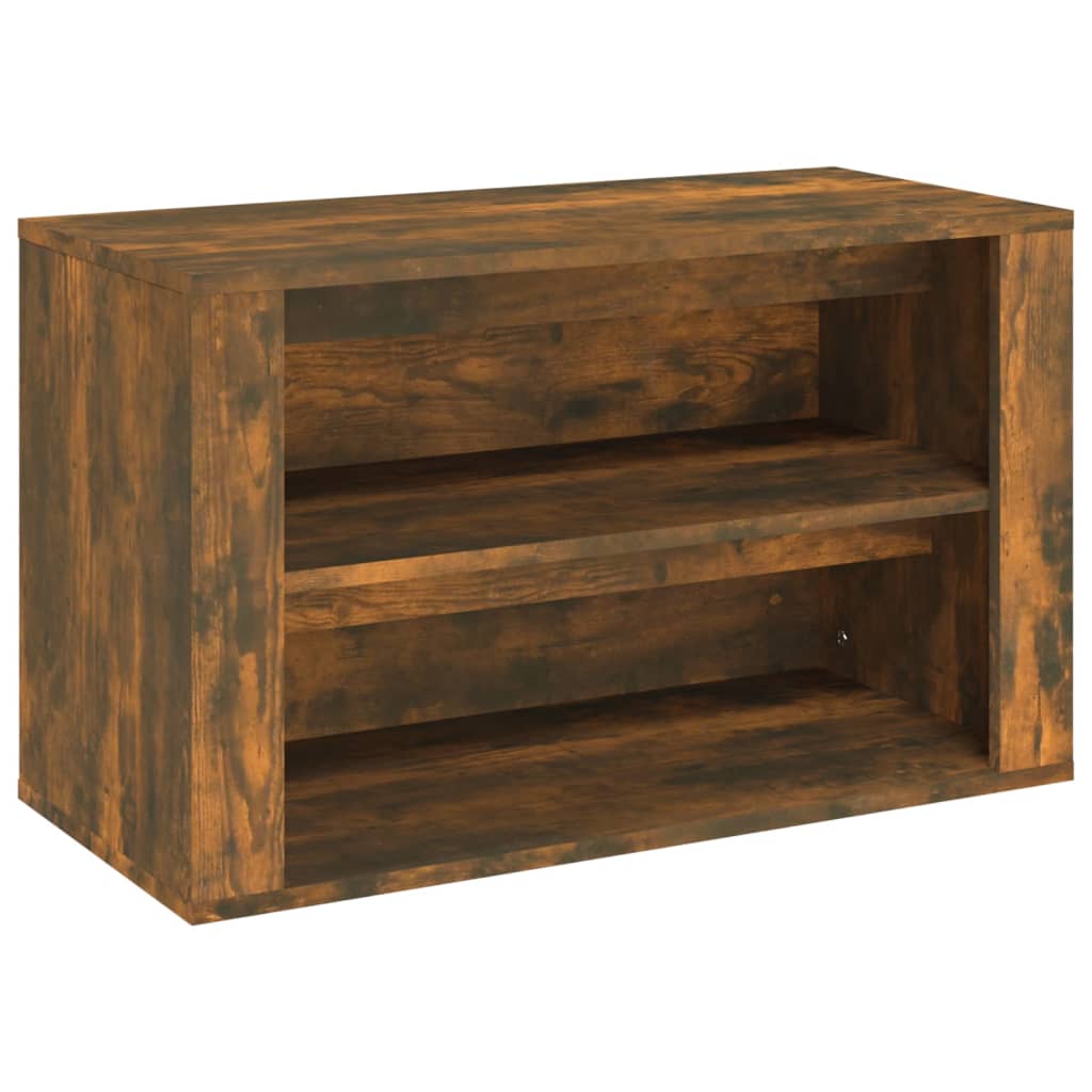 Schuhregal Weiß 75x35x45 cm Holzwerkstoff
