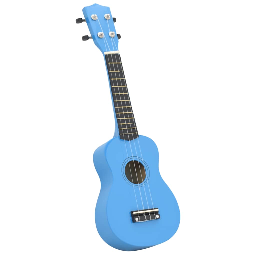 Sopran Ukulele Set für Kinder mit Tasche Dunkles Holz 21
