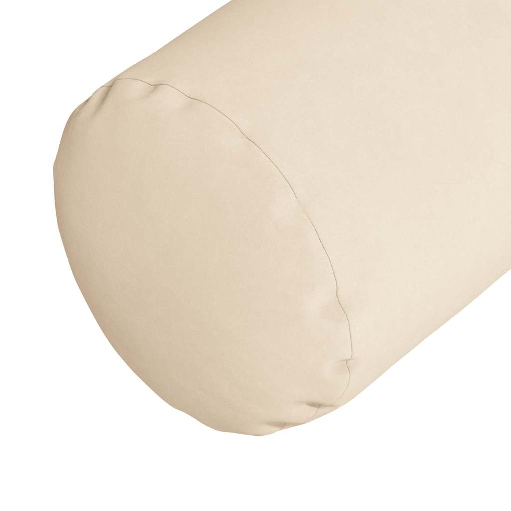 Bolsterkissen 2 Stück Taupe Ø 15 x 40 cm Mikrofaserstoff