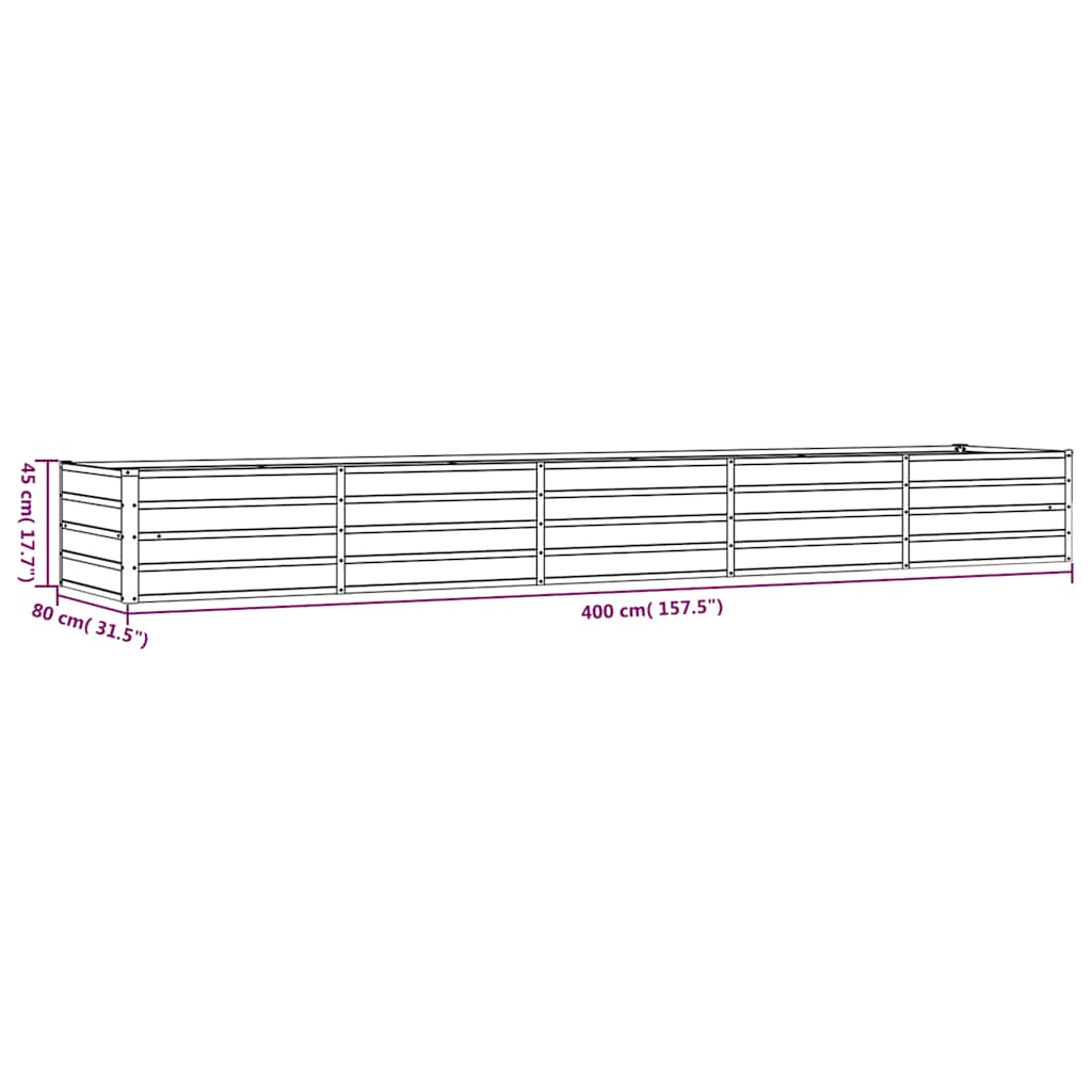 Hochbeet Rostig 100x100x77 cm Cortenstahl