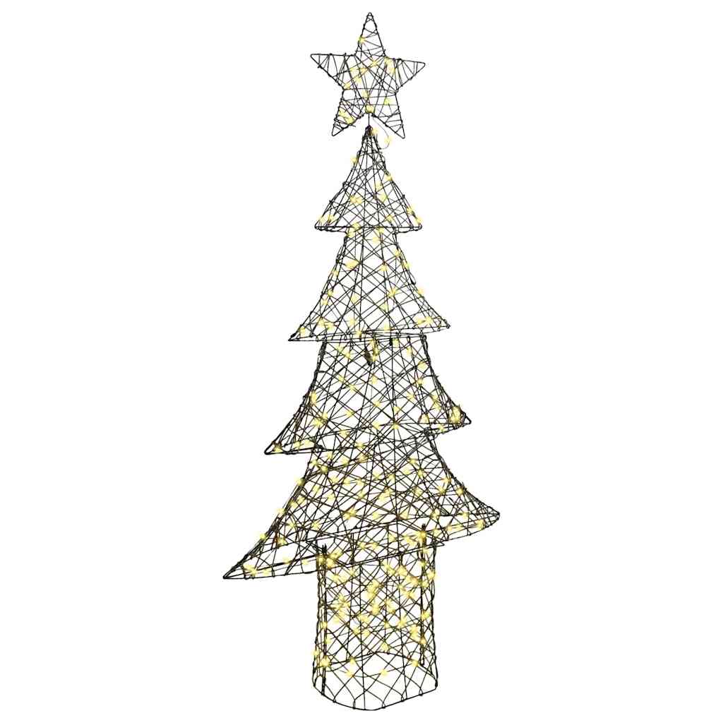 Weihnachtsbaum mit 120 LEDs Warmweiß 120,5 cm PET