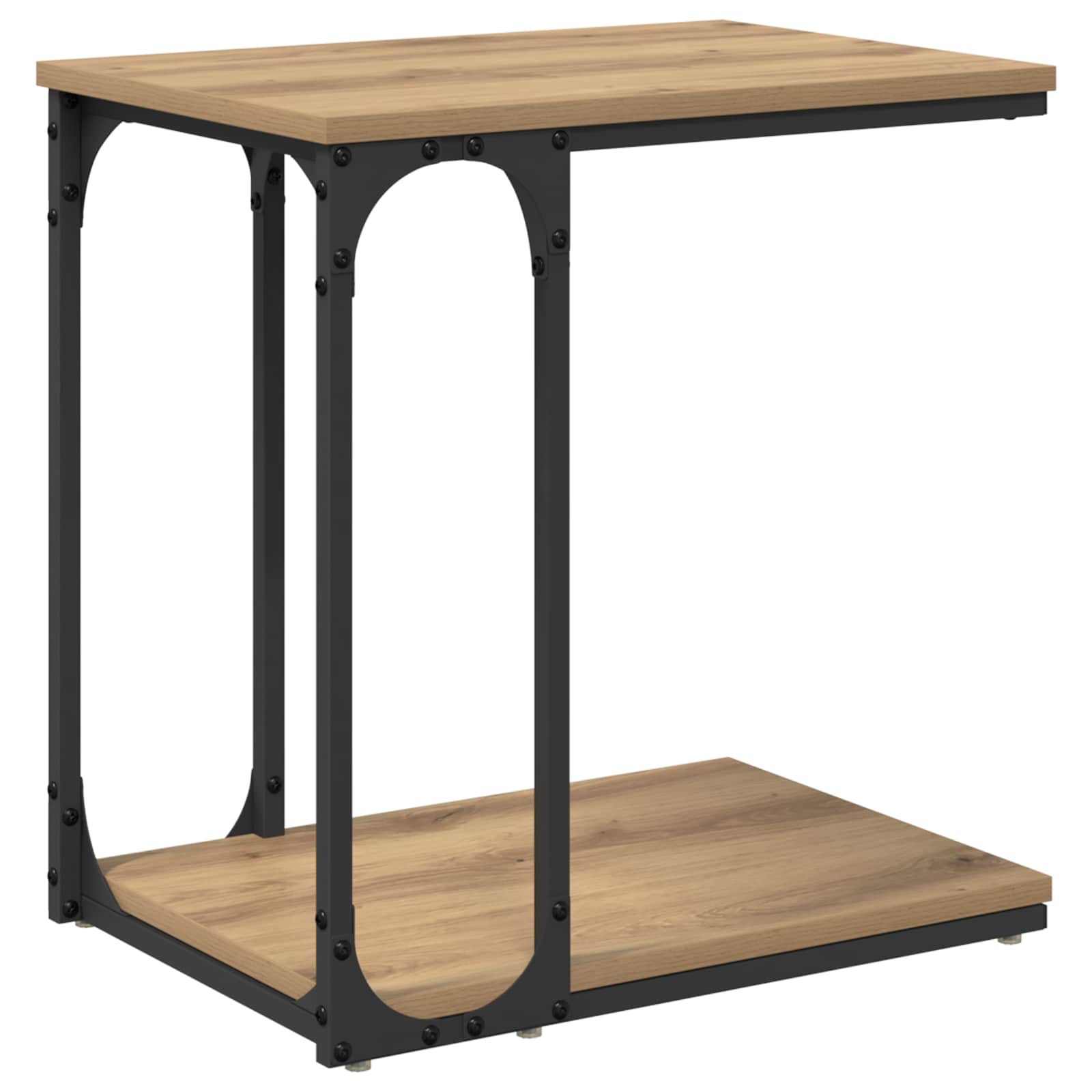 Beistelltisch Schwarz 50x35x52 cm Holzwerkstoff